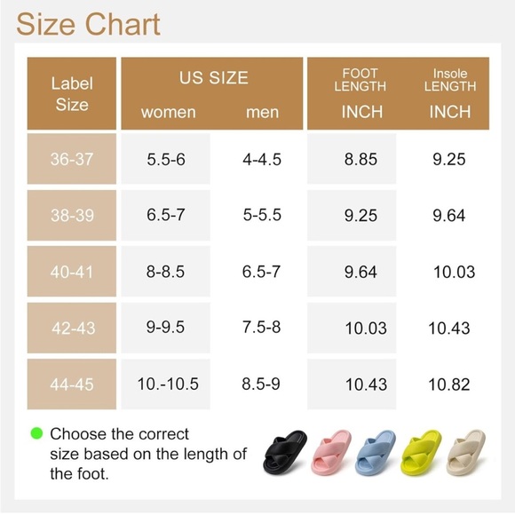 Cross Band Cloud Soft Comfy Thick Sole Non-Slip Slides/Sandals/Slippers!! NEW!☑️ - Picture 7 of 10